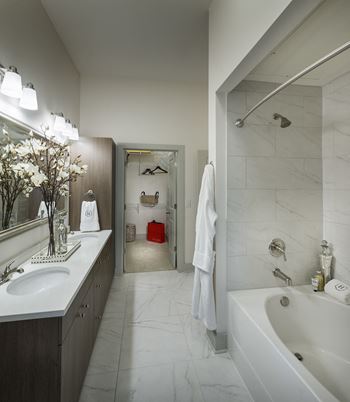 Spa-like bathrooms with oversized soaking tubs